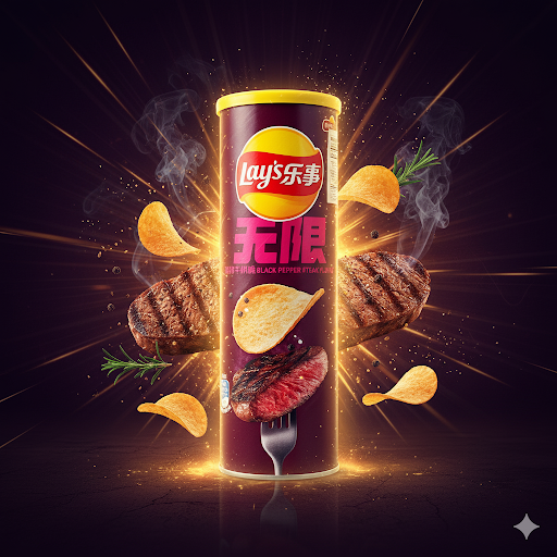Lay's Black Pepper Steak Chips